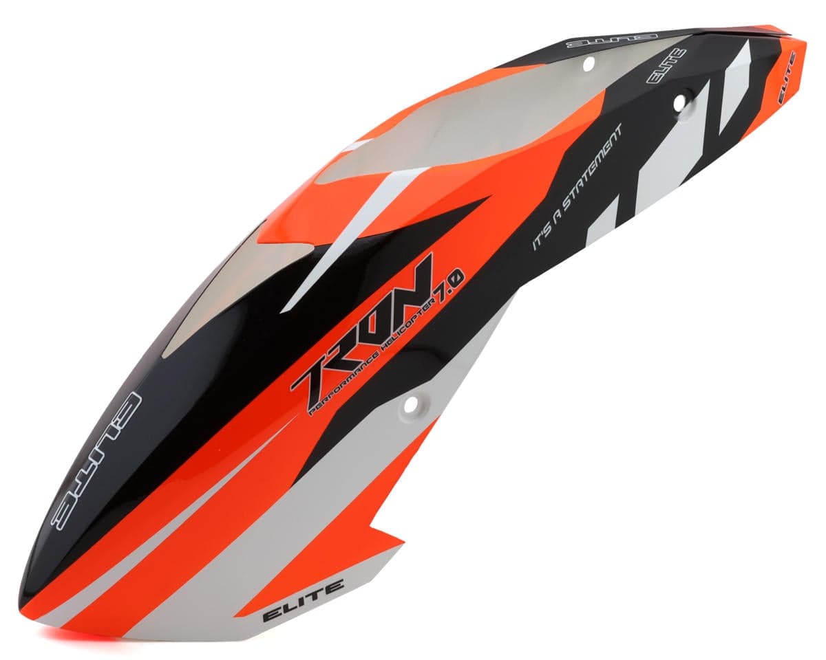 Tron Helicopters 7.0 Elite Canopy (Orange/White)