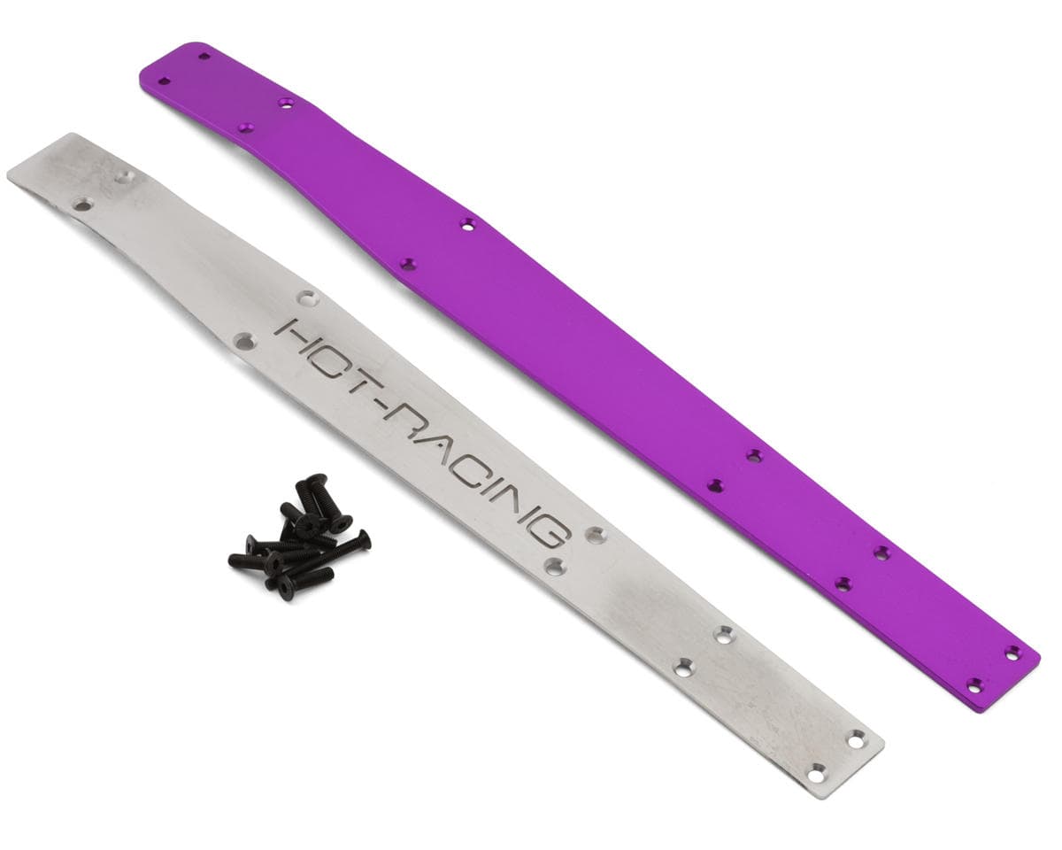 Hot Racing Arrma® Mini Kraton® Stainless Steel & Aluminum Chassis Brace Set (Purple)