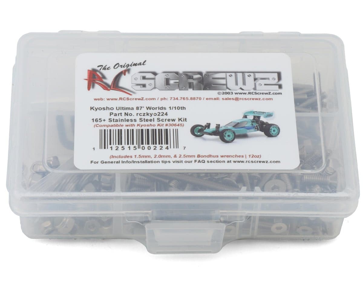 RC Screwz Kyosho Ultima '87 WC Worlds Spec Stainless Steel Screw Kit (20th Anniversary)