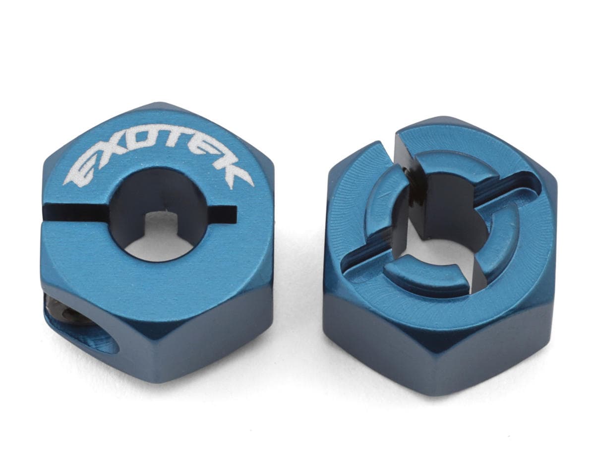 Exotek Team Associated Pro2 HD 7075 Aluminum Rear Clamping Hex Adapters (2) (SC10/SR10/DR10)