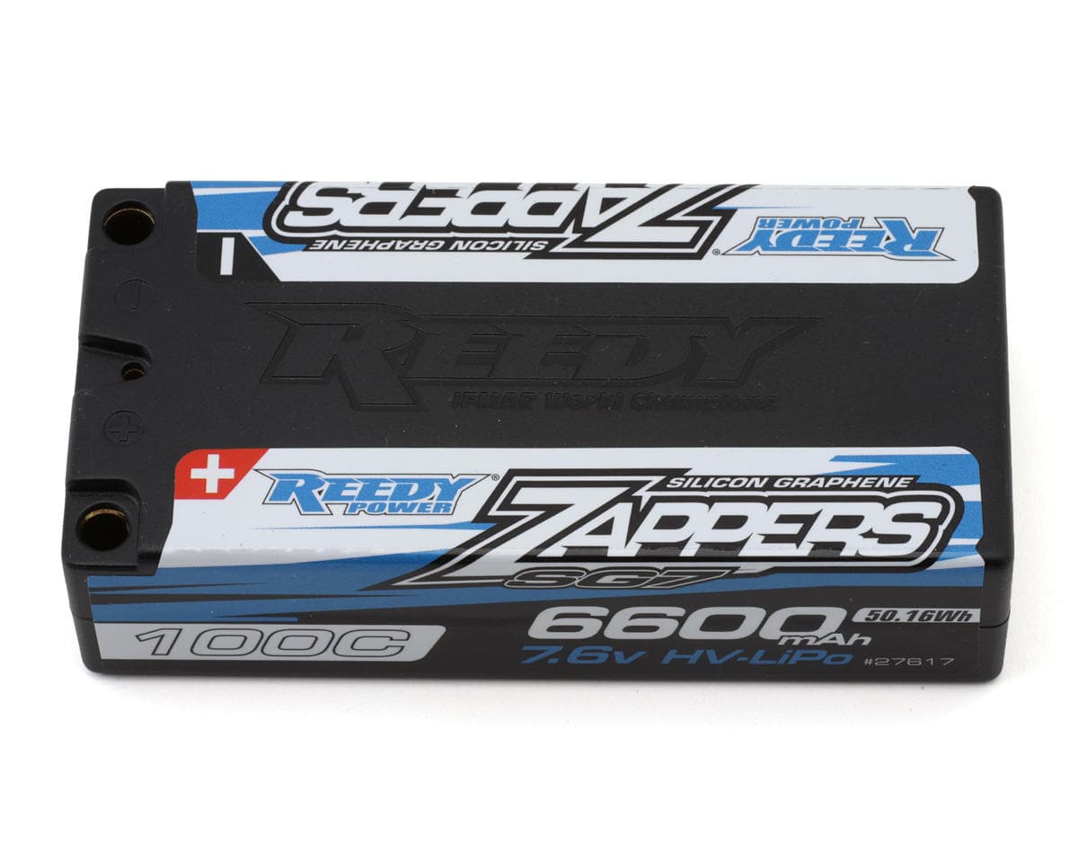 Reedy Zappers HV SG7 2S Shorty 100C LiPo Battery (7.6V/6600mAh) w/5mm Bullets