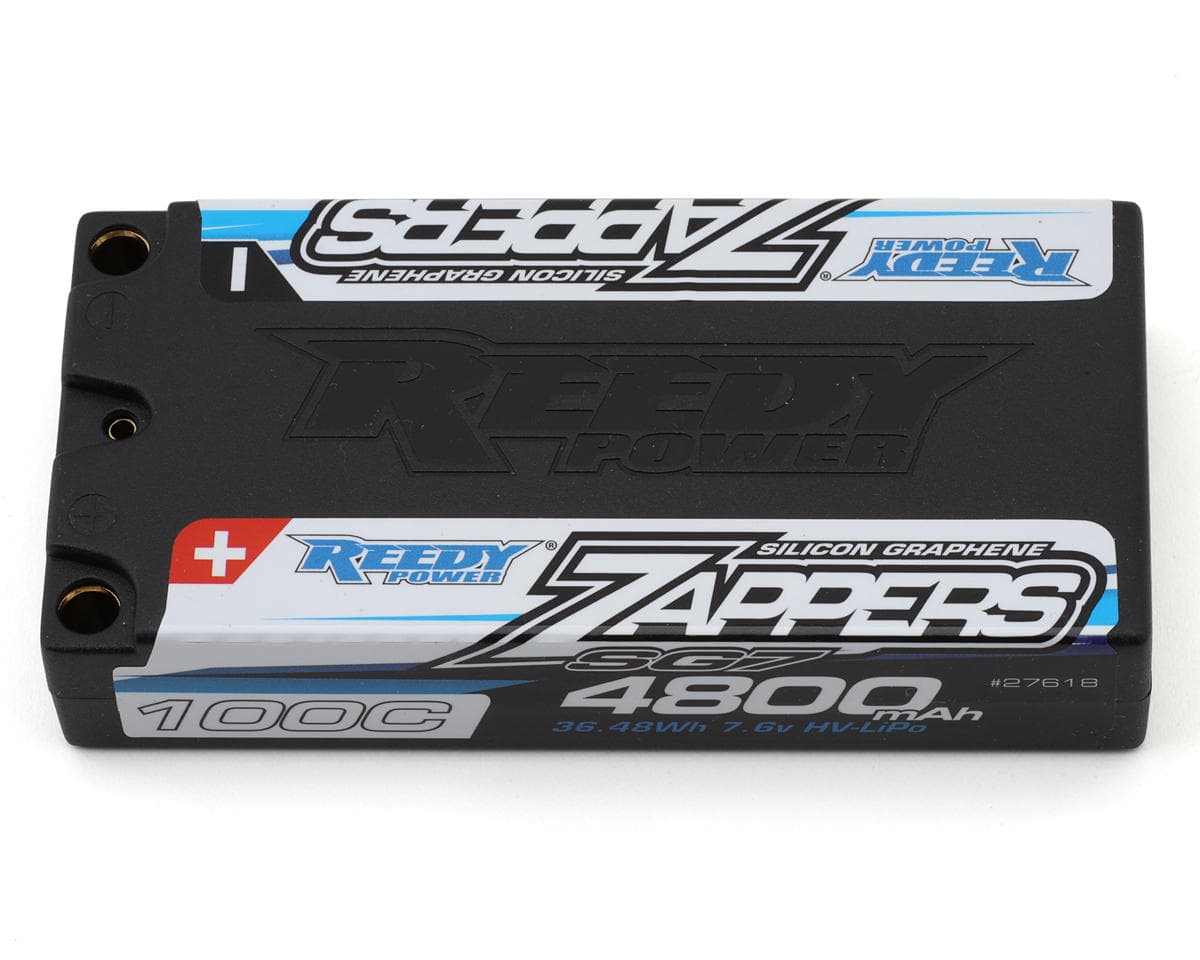 Reedy Zappers HV SG7 2S Low Profile Shorty 100C LiPo Battery (7.6V/4800mAh) w/5mm Bullets
