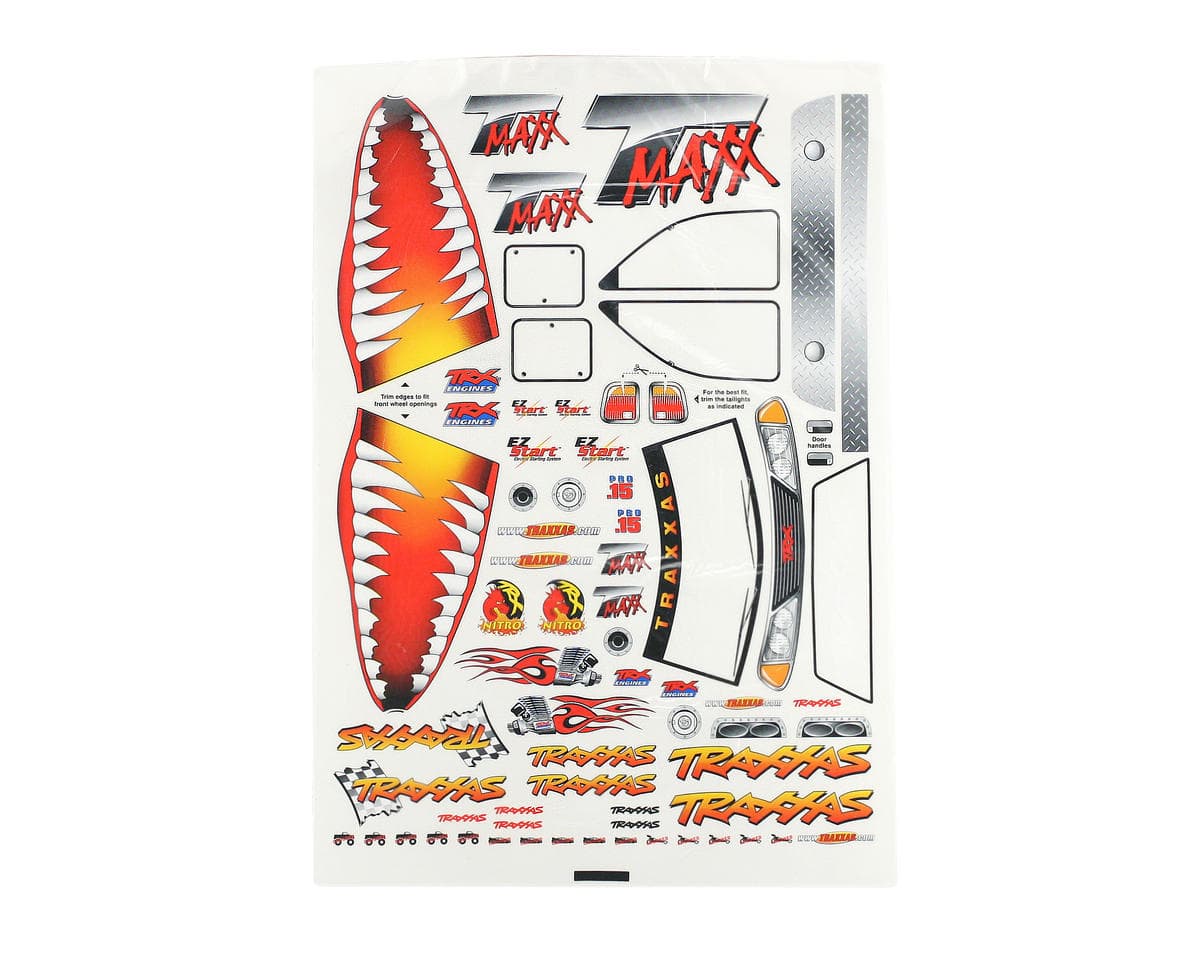 Traxxas T-Maxx Jaws Decal Sheet (TMX .15, 2.5,3.3)