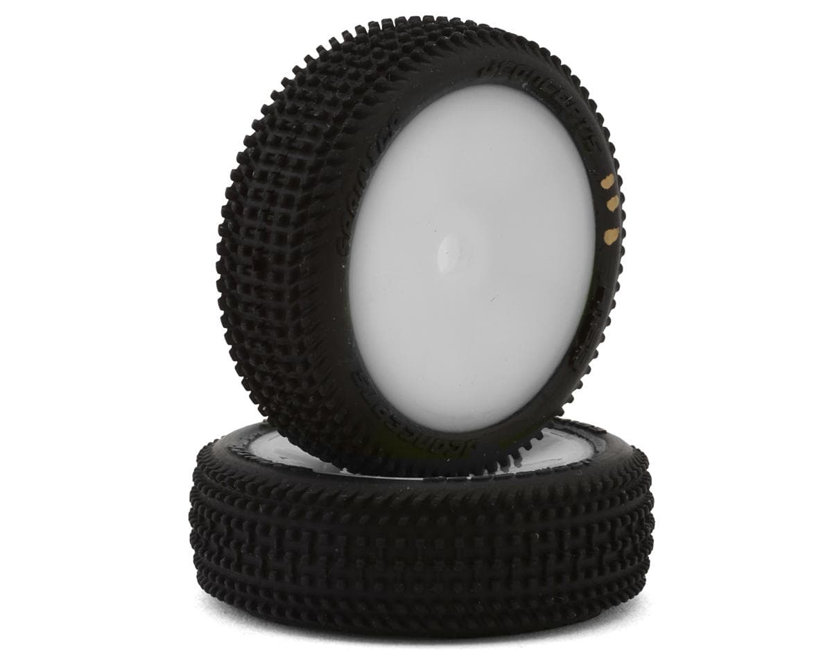 JConcepts Losi® Micro-B Sprinter Pre-Mounted Front Tires (White) (2) (G3 - Soft)