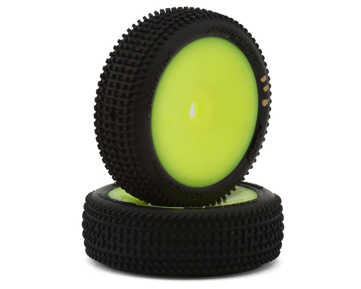 JConcepts Losi® Micro-B Sprinter Pre-Mounted Front Tires (Yellow) (2) (G3 - Soft)