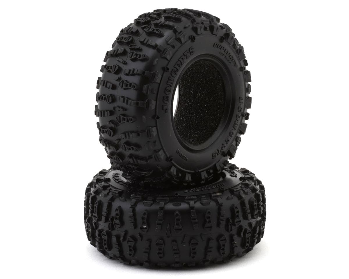 JConcepts Ruptures 1.3" Micro Rock Crawler Tires (63mm OD) (2) (Green) w/Foam Inserts