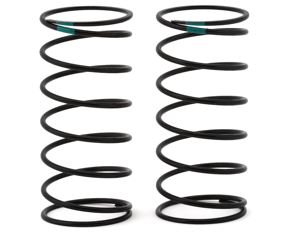 Team Associated RC10 13mm Front Shock Springs (2) (Green/3.1lbs)