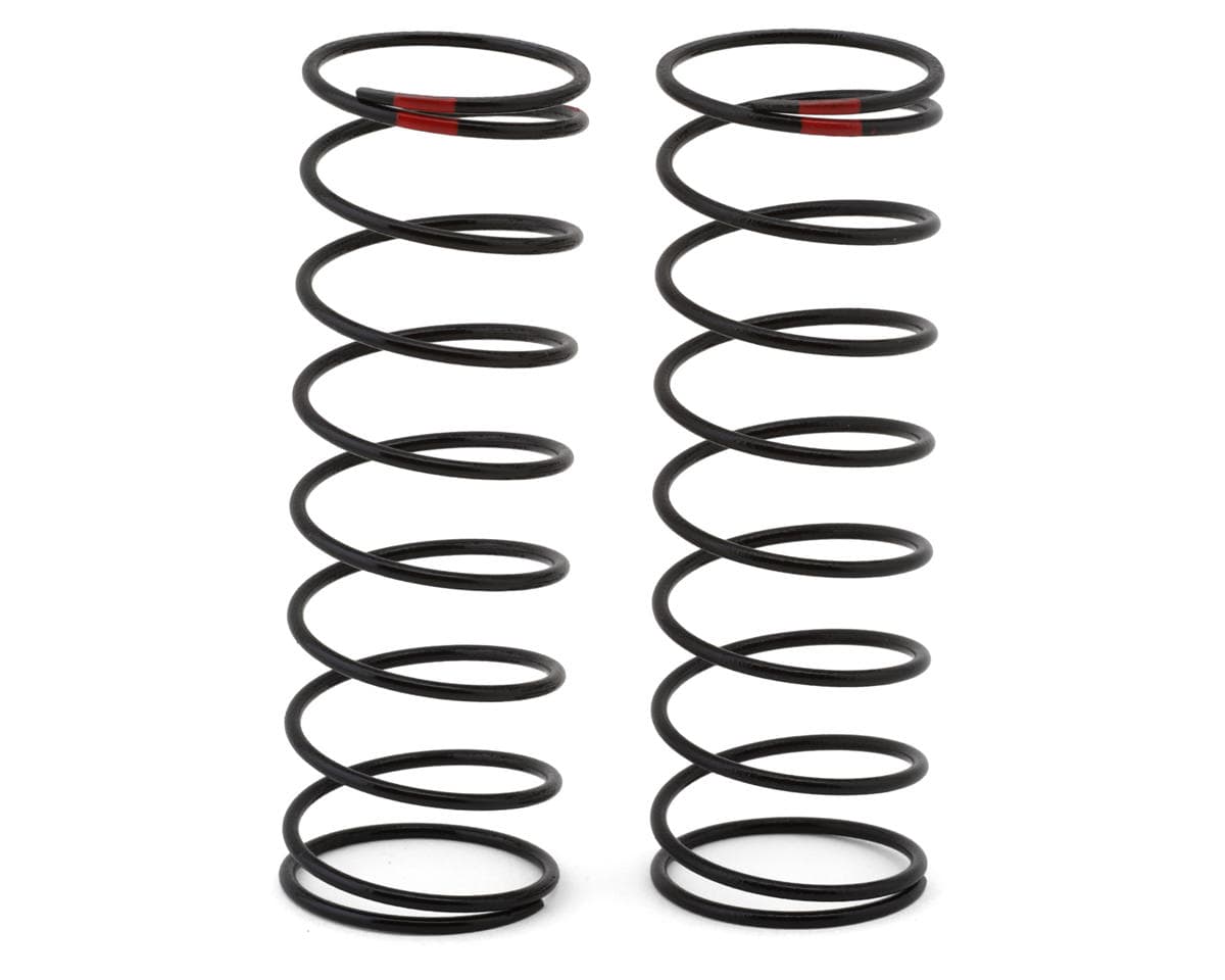 Team Associated RC10 13mm Rear Shock Springs (2) (Red/2.4lbs)