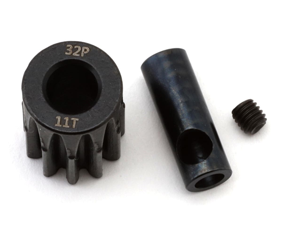 EcoPower Steel 32P Pinion Gear (Mod .8) (5mm Bore) (11T) w/3.17mm Reducer Sleeve