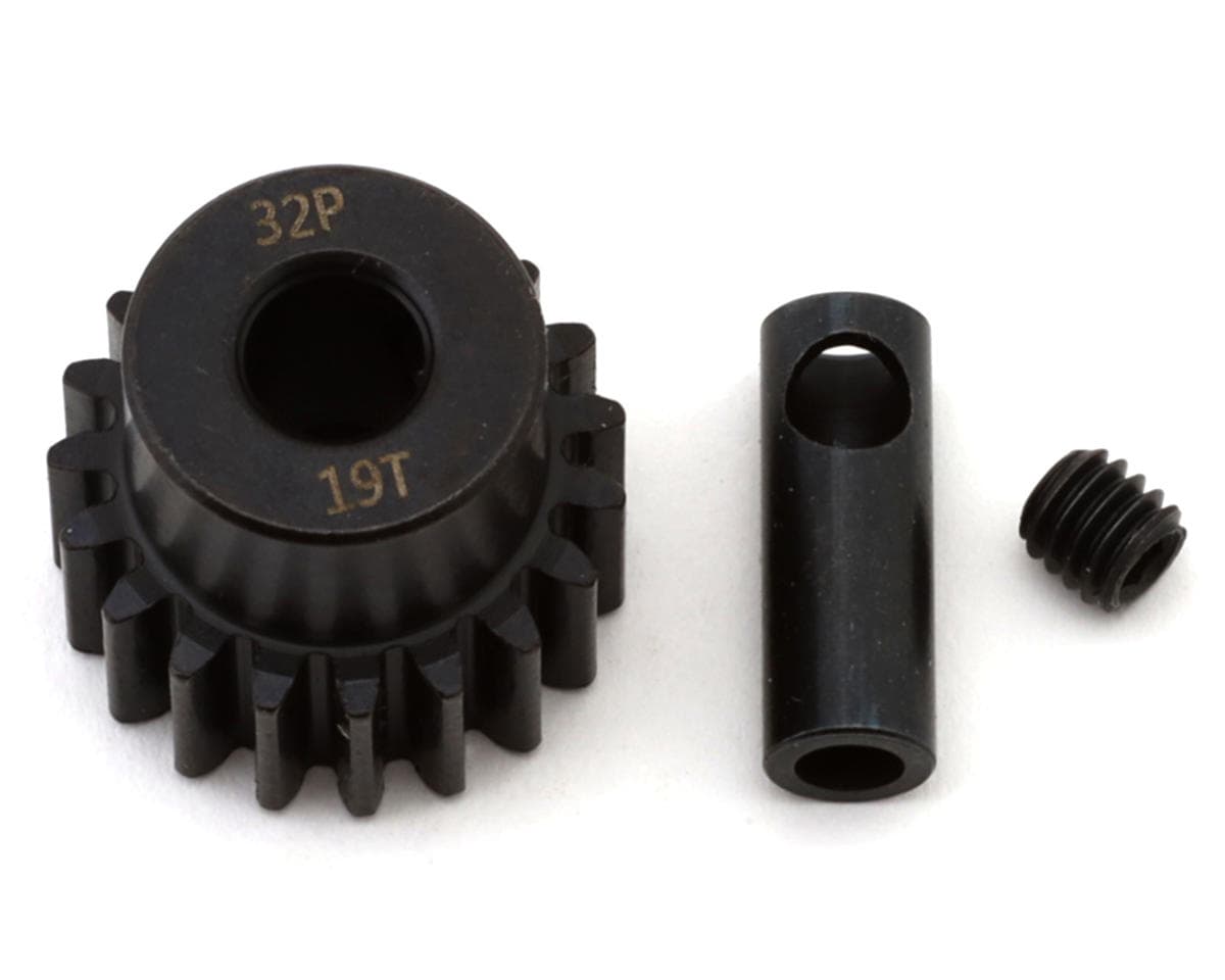 EcoPower Steel 32P Pinion Gear (Mod .8) (5mm Bore) (19T) w/3.17mm Reducer Sleeve