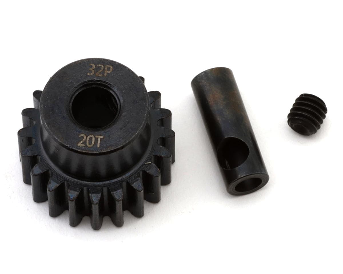 EcoPower Steel 32P Pinion Gear (Mod .8) (5mm Bore) (20T) w/3.17mm Reducer Sleeve