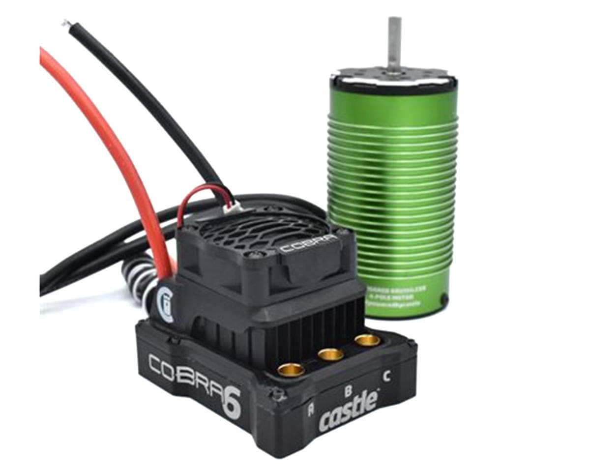 Castle Creations Cobra 6 8S 1/6 Brushless ESC & Motor Combo (1260kV) w/1717 Sensored Motor