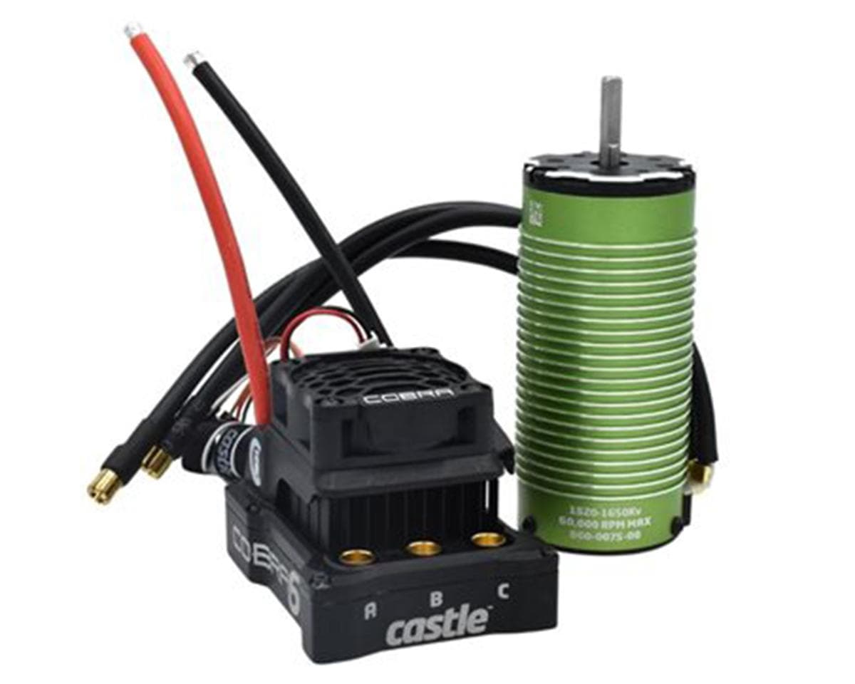 Castle Creations Cobra 6 8S 1/6 Brushless ESC & Motor Combo (1650kV) w/1520 Sensored Motor