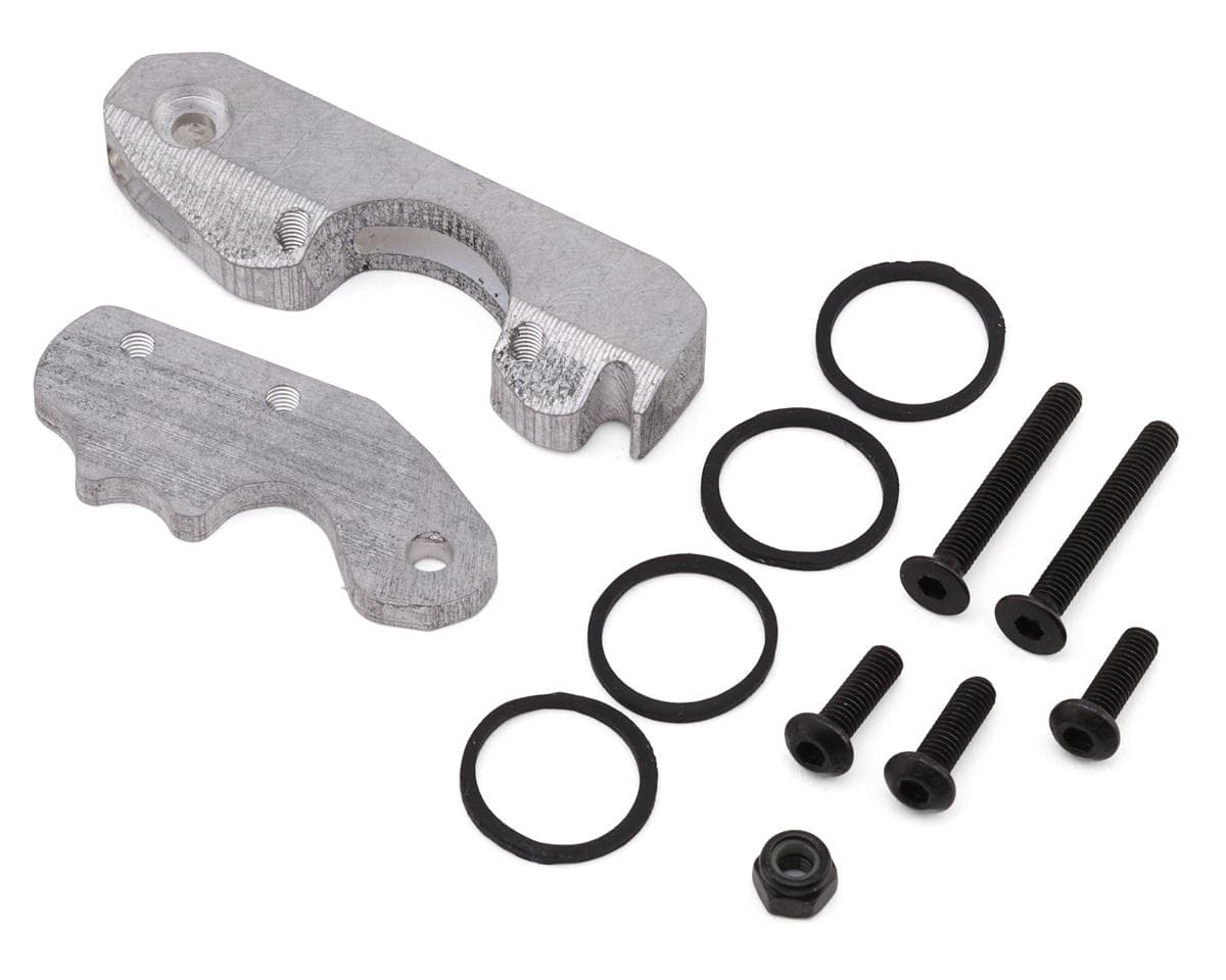 Fine Laser Designs Losi Promoto Aluminum Clipless Battery Bay Latch System (Bare Aluminum) (V3)