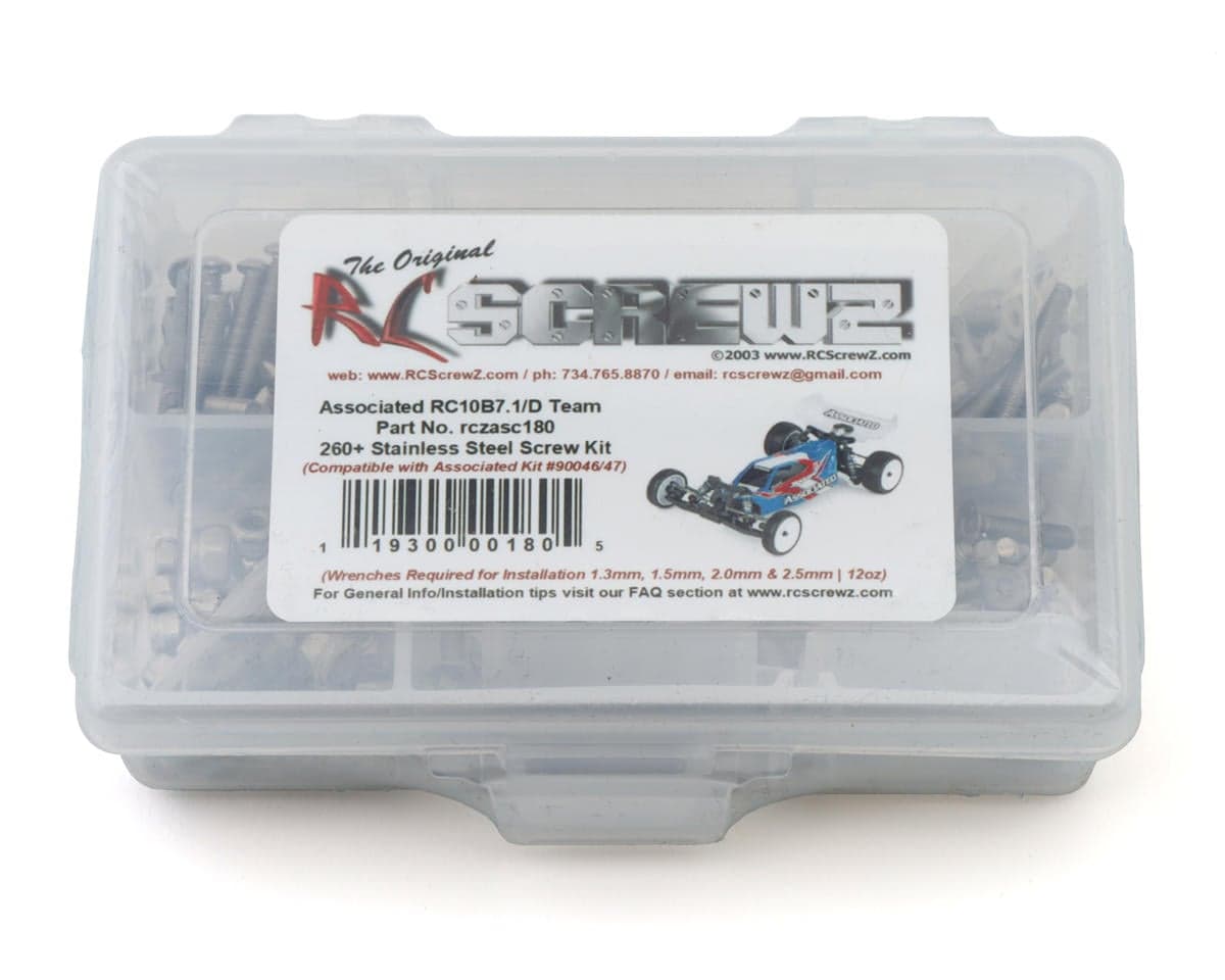 RC Screwz Team Associated RC10B7.1/B7.1D Stainless Steel Screw Kit