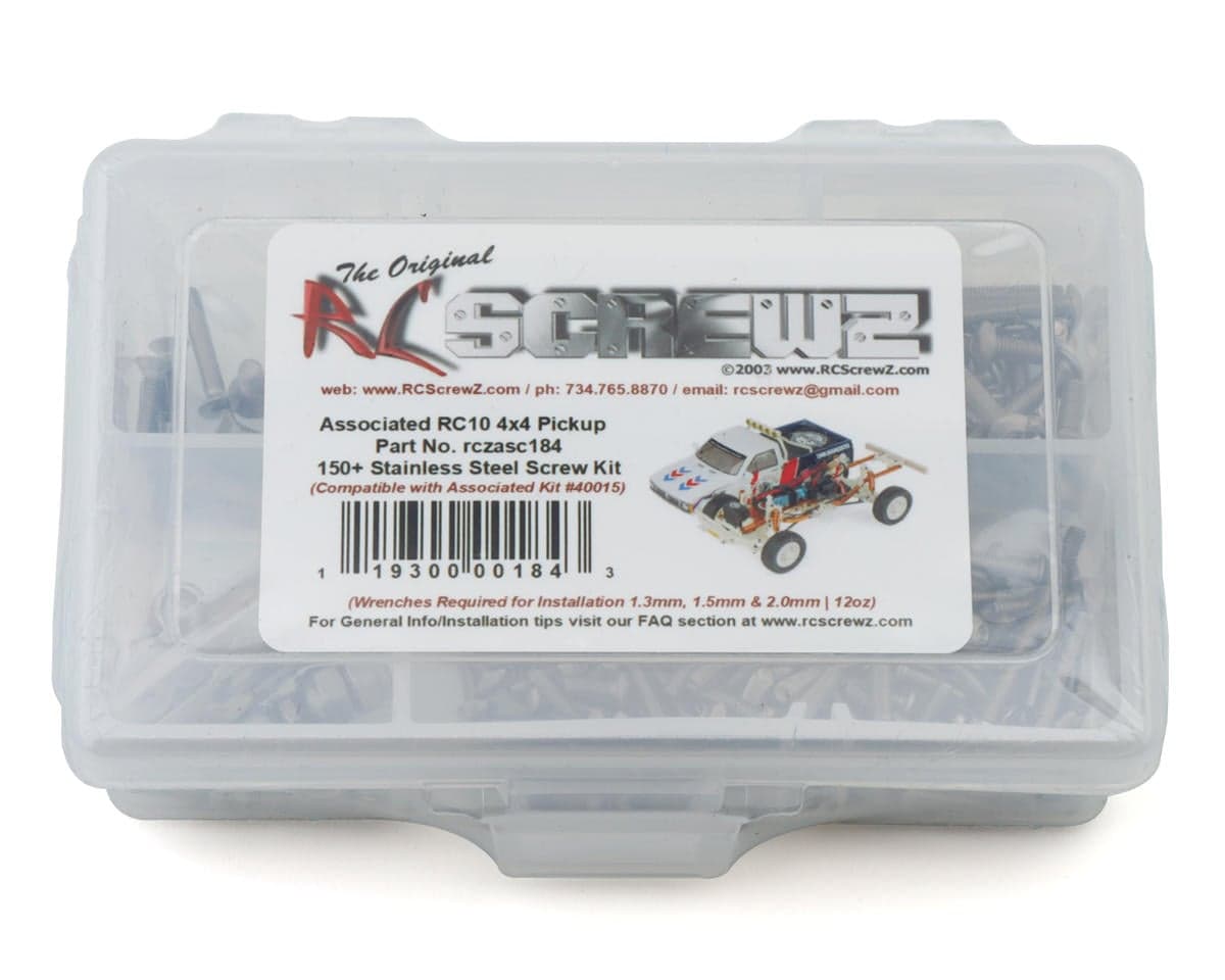 RC Screwz Team Associated RC10 4x4 Pickup Stainless Steel Screw Kit