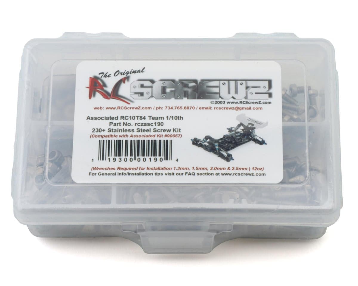 RC Screwz Team Associated RC10T84 Stainless Steel Screw Kit