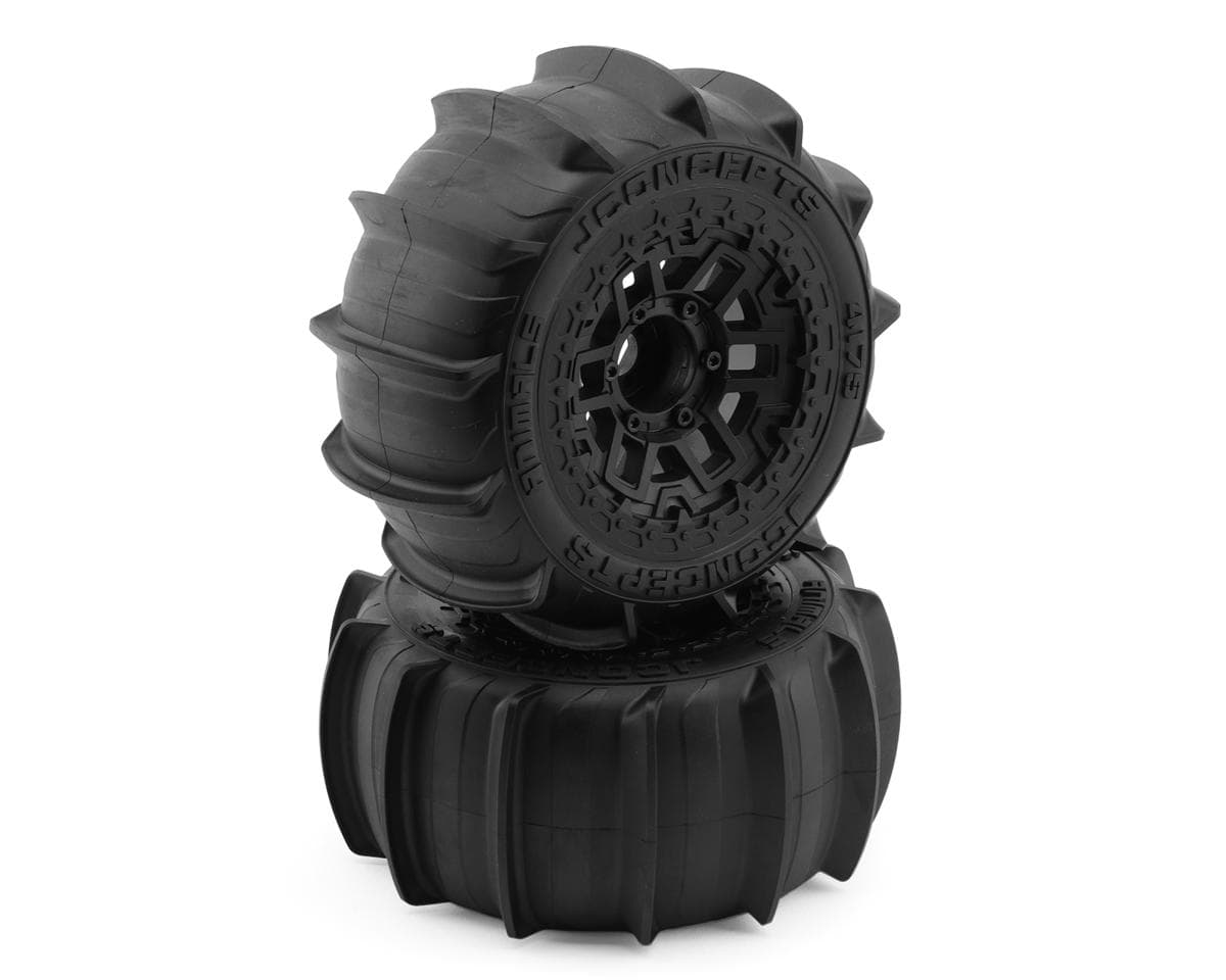 JConcepts Animal 2.9" Monster Truck Pre-Mounted Tires (Platinum) (Black) (2) (Kraton® 4S/Maxx®) w/17mm Hex