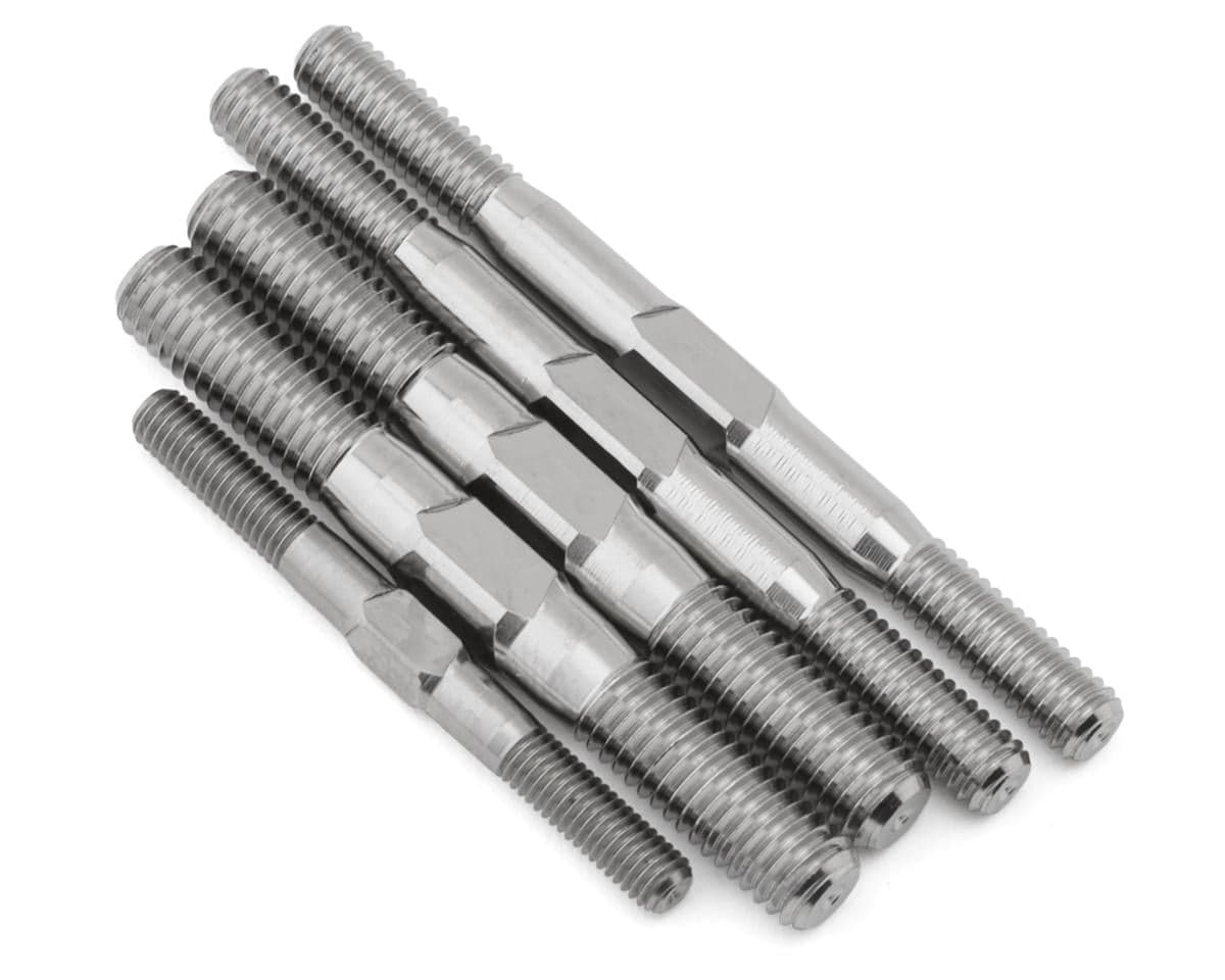 1UP Racing Team Associated RC8B4.1/RC8B4.2 Pro Duty Titanium Turnbuckles Set (Silver)