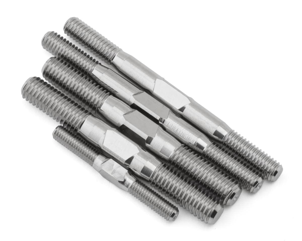 1UP Racing Team Associated RC8B4.1E/RC8B4.2E Pro Duty Titanium Turnbuckles Set (Silver)