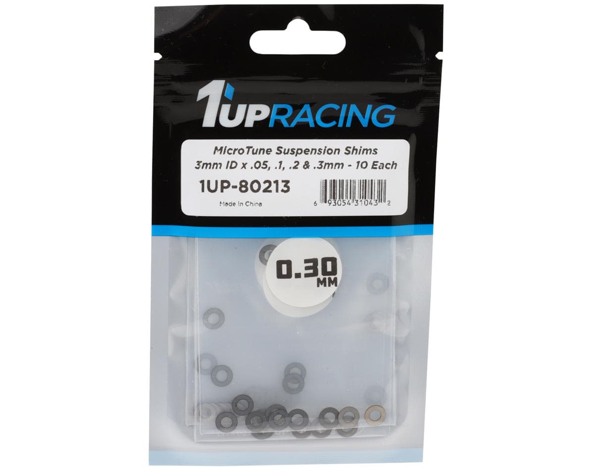 1UP Racing MicroTune Suspension Shim Set (3mm) (0.05/0.1/0.2/0.3mm)