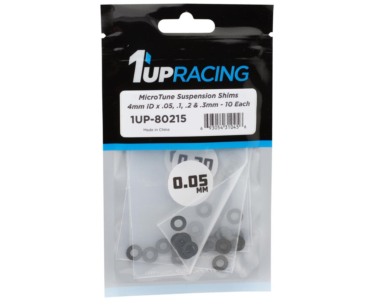 1UP Racing MicroTune Suspension Shim Set (4mm) (0.05/0.1/0.2/0.3mm)