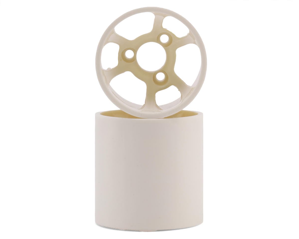 CRC 1/12 HR-38 Rear Flex Wheel (White) (2)