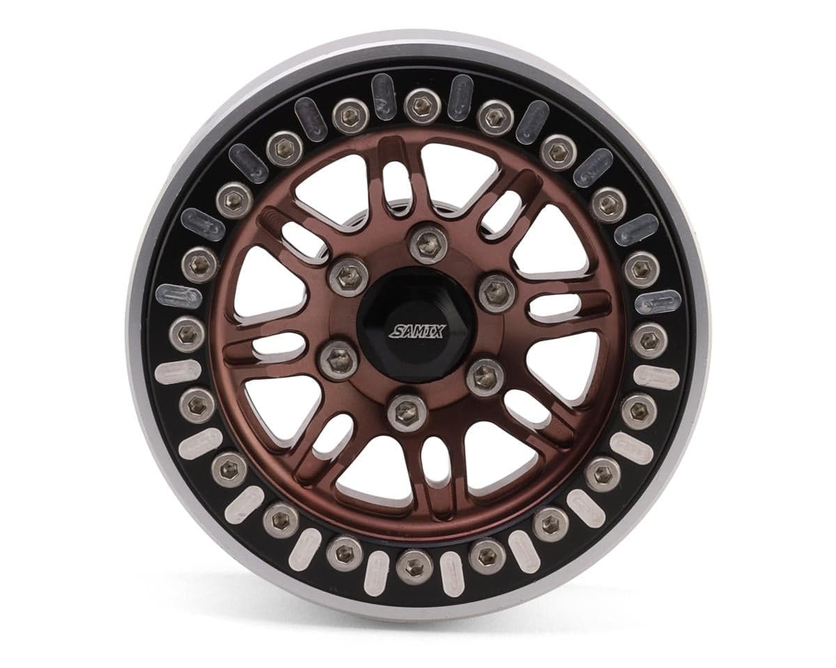 Samix 8-Spoke Mult-Crawlers 1.9" Aluminum Spare Beadlock Wheel (Bronze) (Adjustable Offset)