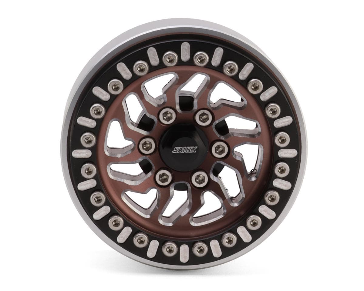 Samix Mult-Spoke Crawlers 1.9" Aluminum Spare Beadlock Wheel (Bronze) (Adjustable Offset)