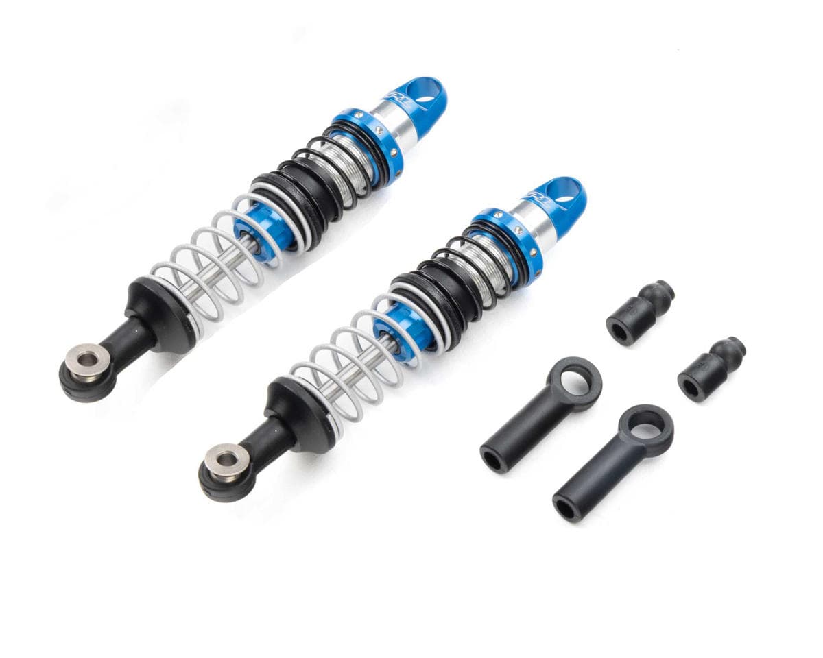 Pro-Line Pro-Spec Scaler Aluminum Oil-Filled Threaded Dual-Spring Crawler Shocks (Silver/Blue) ( 80-85mm) (2)