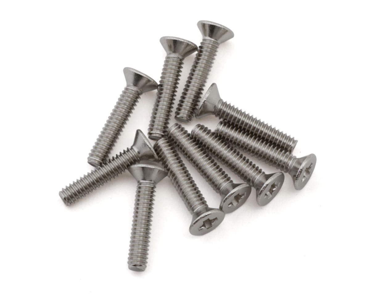 Tamiya 2x10mm Flat Head Screw (10)