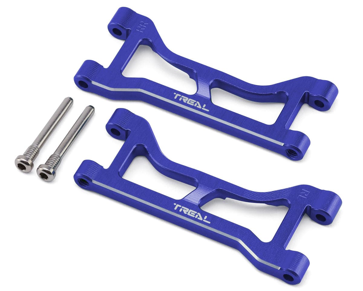 Treal Hobby 7075 Aluminum Front Upper Suspension Arms for Traxxas® Mini XRT® (Blue) (2)