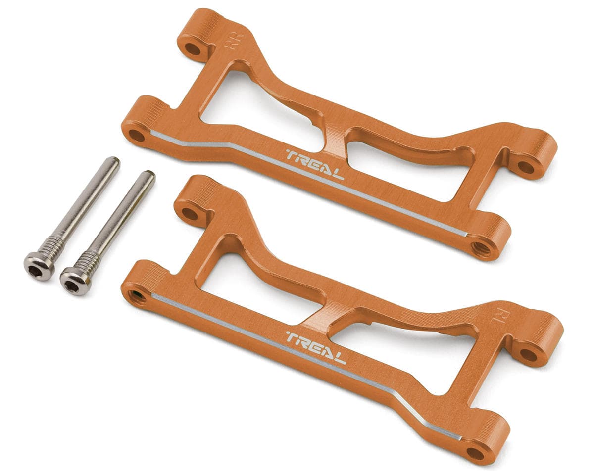 Treal Hobby 7075 Aluminum Front Upper Suspension Arms for Traxxas® Mini XRT® (Orange) (2)
