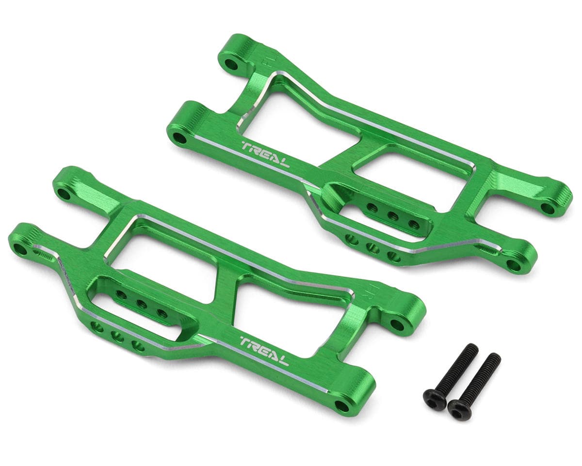 Treal Hobby 7075 Aluminum Front Lower Suspension Arms for Traxxas® Mini XRT® (Green) (2)