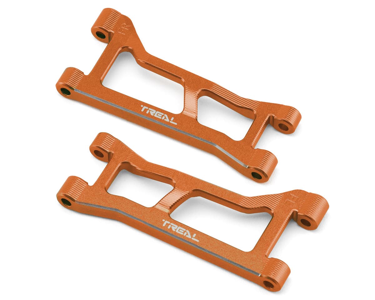 Treal Hobby 7075 Aluminum Rear Upper Suspension Arms for Traxxas® Mini XRT® (Orange) (2)