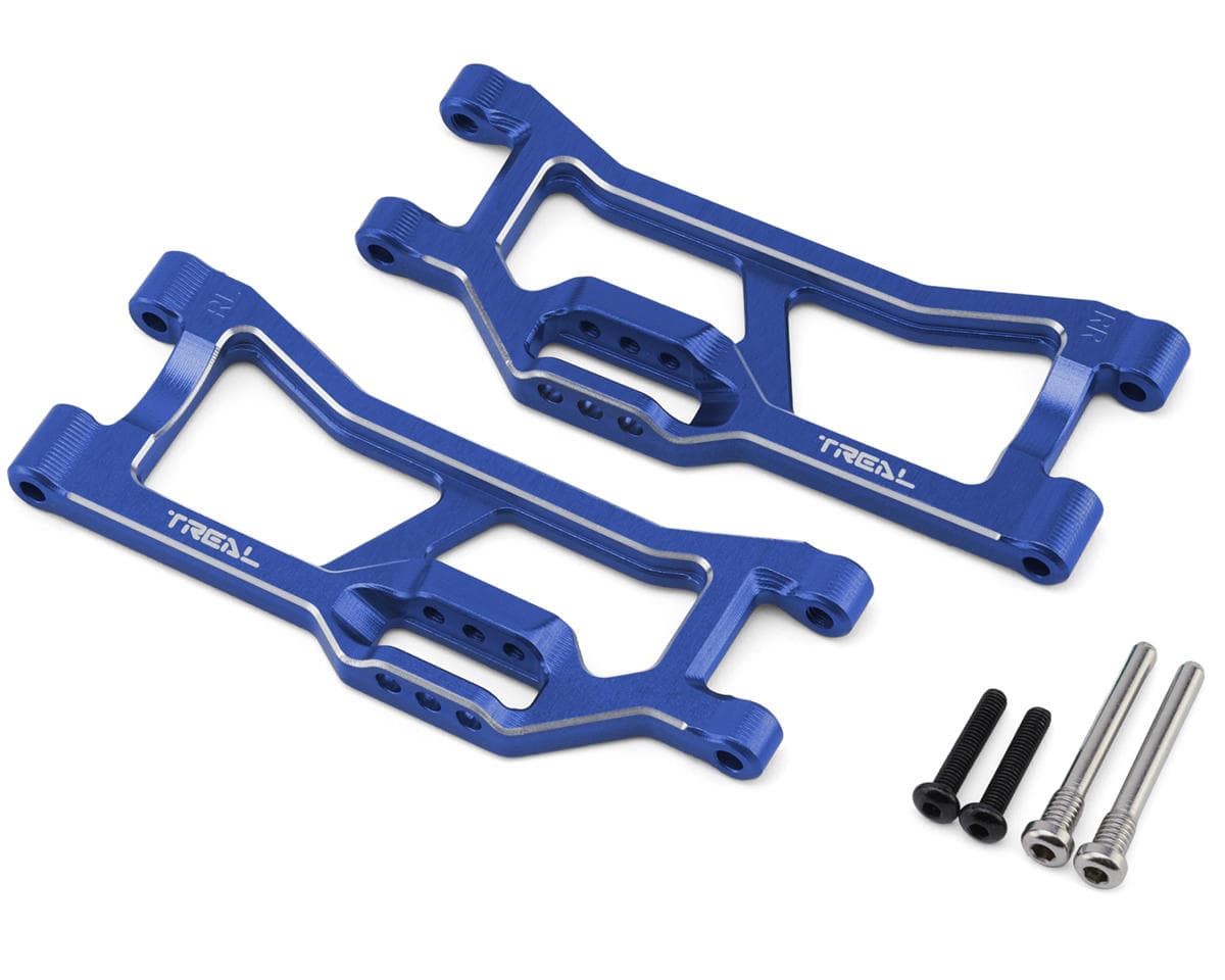 Treal Hobby 7075 Aluminum Rear Lower Suspension Arms for Traxxas® Mini XRT® (Blue) (2)