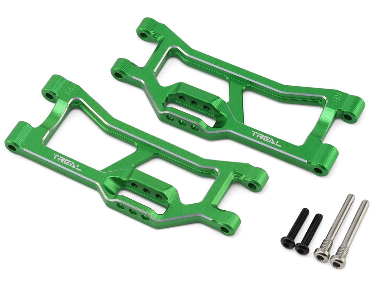 Treal Hobby 7075 Aluminum Rear Lower Suspension Arms for Traxxas® Mini XRT® (Green) (2)