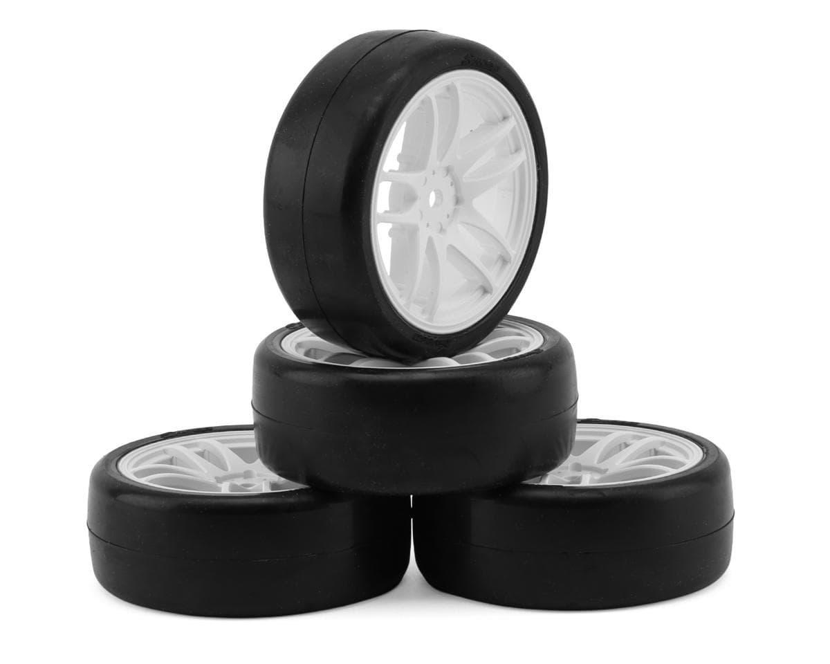 Sweep QTS Pre-Mounted LP Touring Car Carpet Tires (4) (EXP-C) (32R) w/12mm Hex Wheel