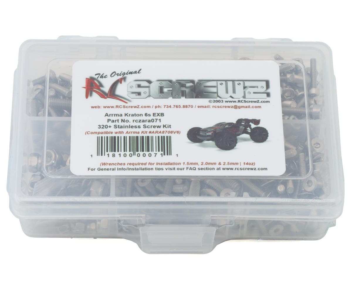 RC Screwz Arrma Kraton 6s EXB Stainless Steel Screw Kit