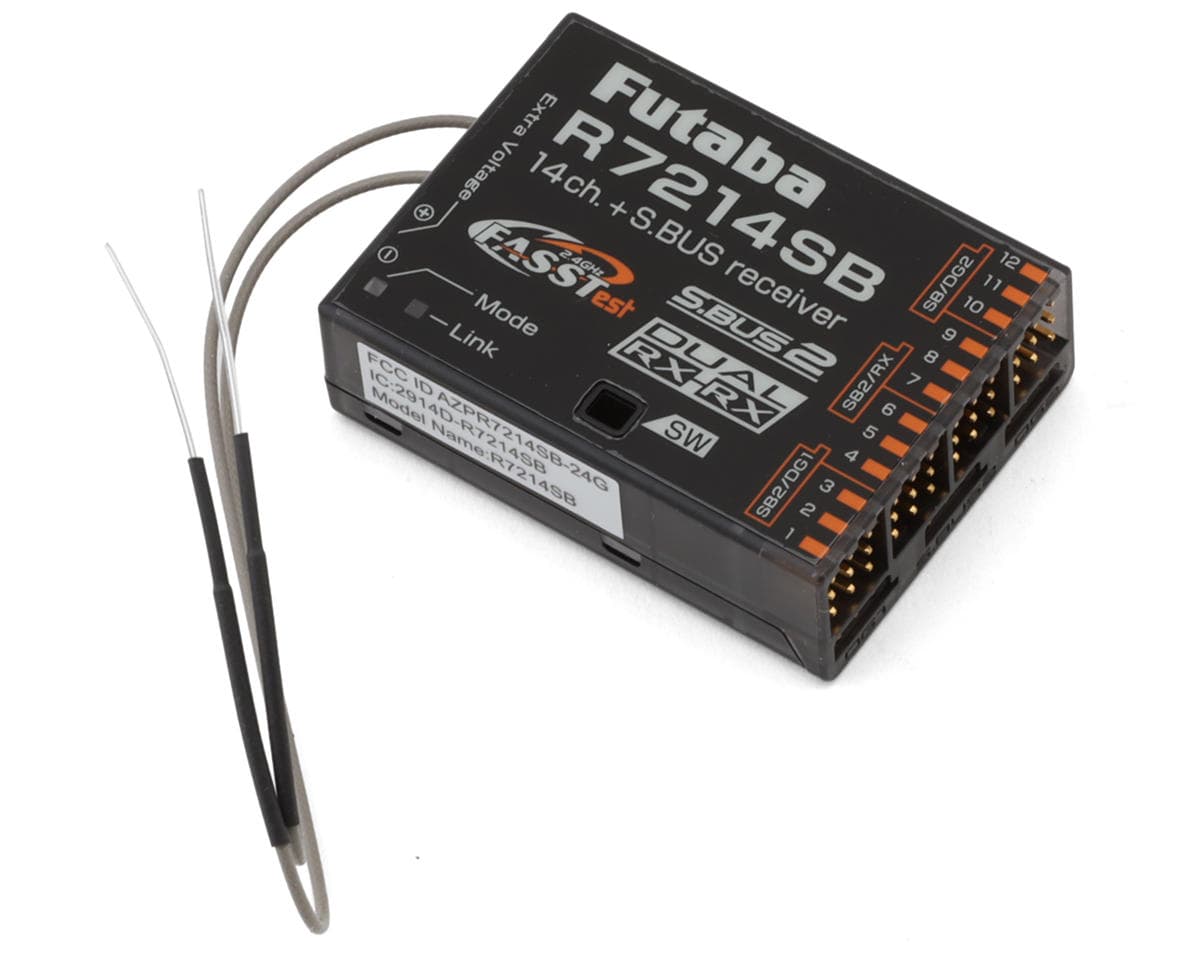 Futaba R7214SB 2.4GHz 14CH FASSTest/FASST Receiver