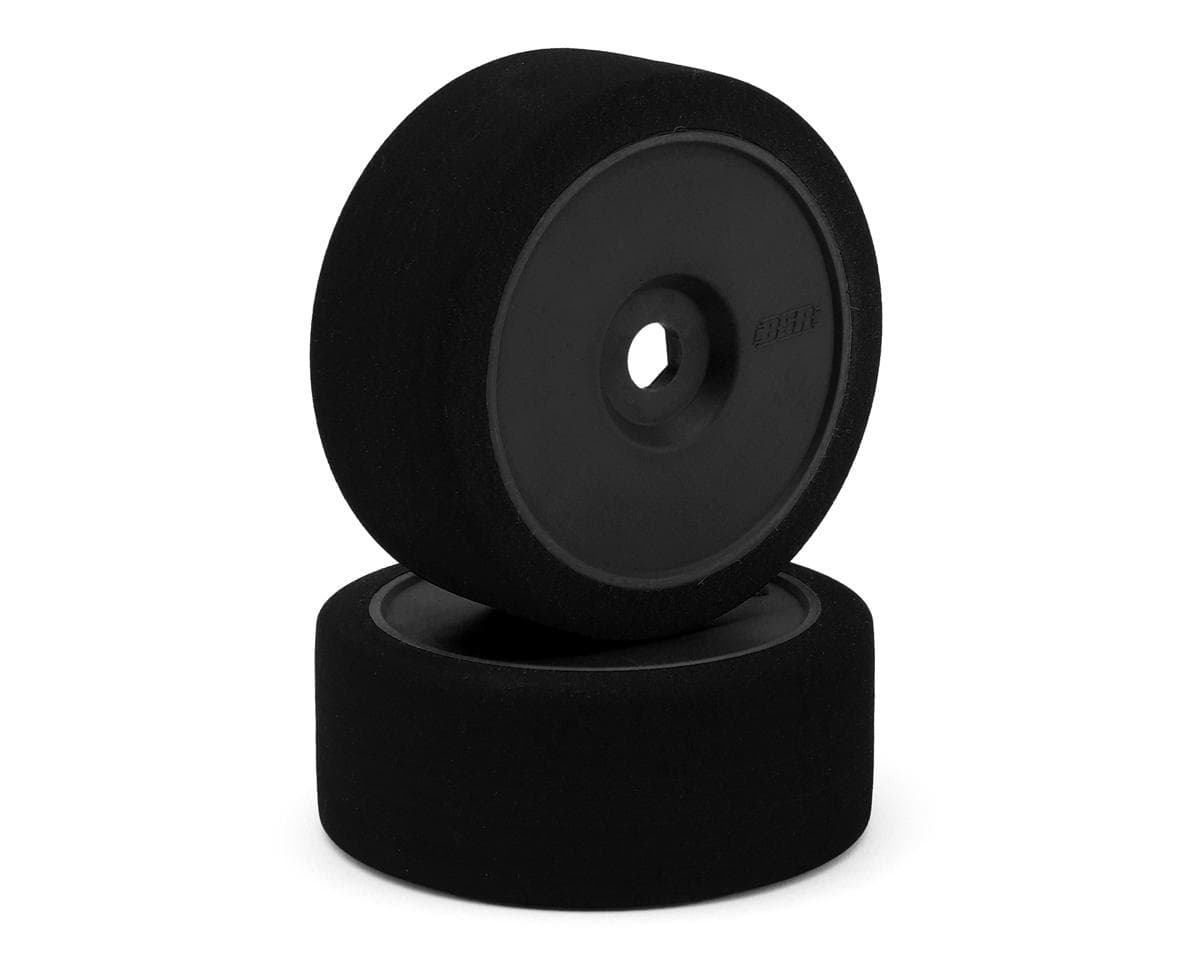 BSR Racing 1/8 Pre-Mounted GT Foam Tires (Black) (2) (25 Shore) w/17mm Hex