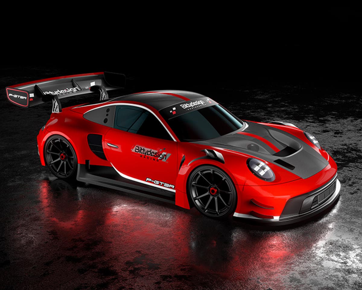 Bittydesign P-GT3R 1/8 On-Road GT Body (Clear) (360mm Wheelbase) (1.5mm)