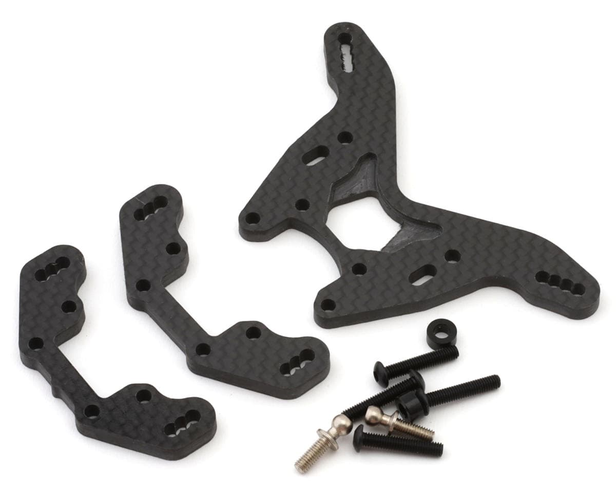 Schumacher CAT PB Carbon Fiber Rear Tower Conversion Set (STC) (Low Grip)