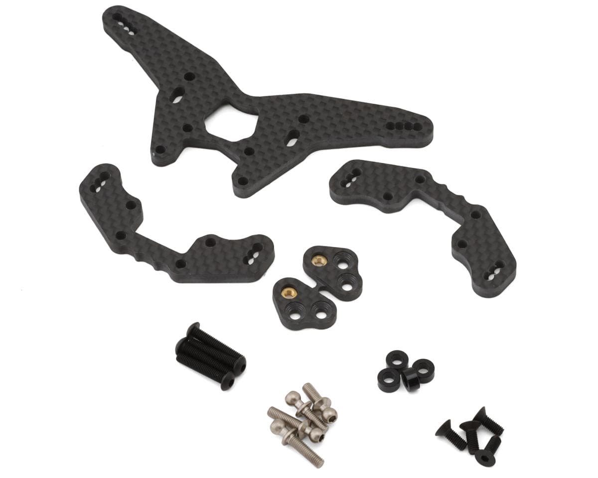 Schumacher CAT PB Carbon Fiber Rear Shock Tower Conversion Set (STC) (High Grip)