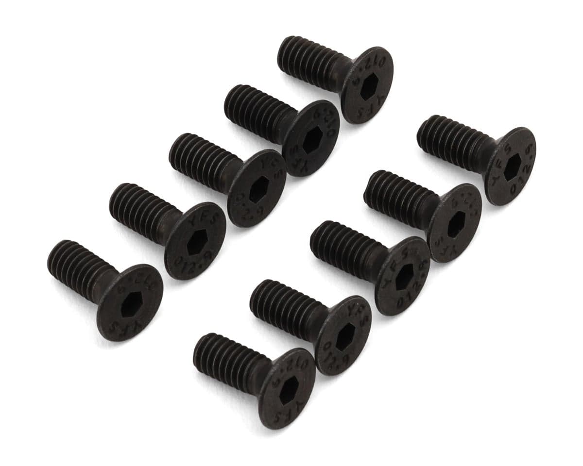 Losi 4x10mm Flat Head Screws (10)