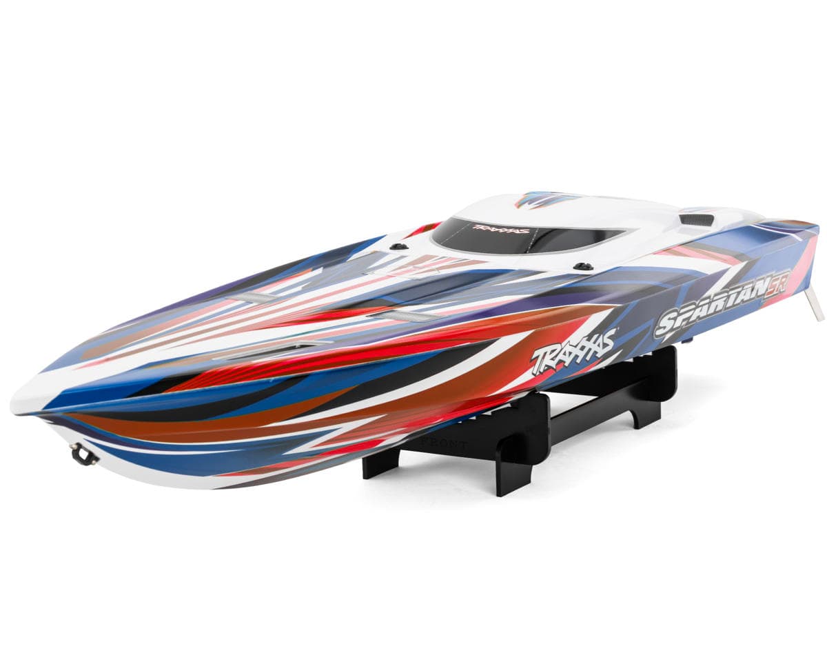 SCRATCH & DENT: Traxxas Spartan® SR 6S High Performance Brushless RTR Race Boat (Red) w/TQi™ 2.4GHz Radio & TSM®