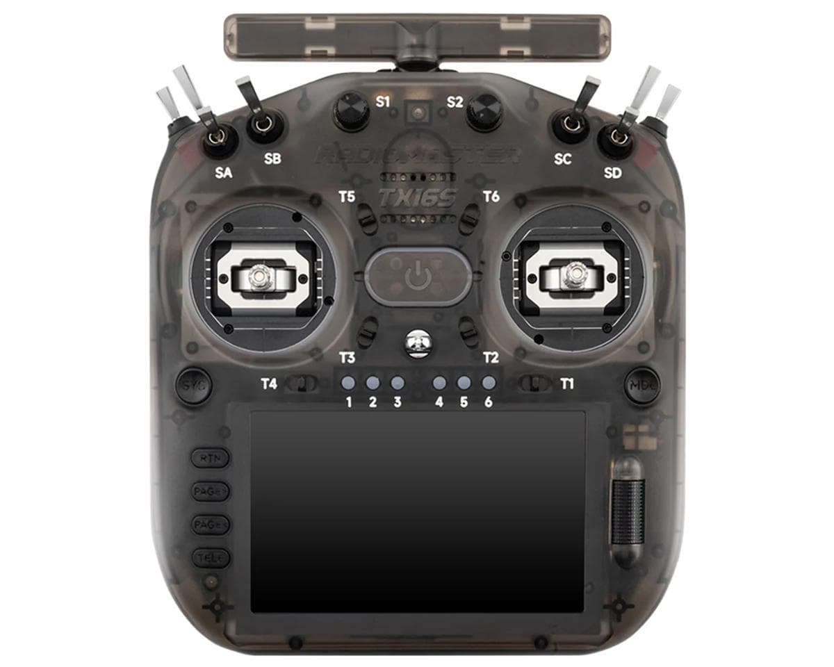 RadioMaster TX16S MK3 Dual Band 2.4GHz/900MHz 16-Channel Radio System (Transparent Charcoal) (ELRS) (512MB)