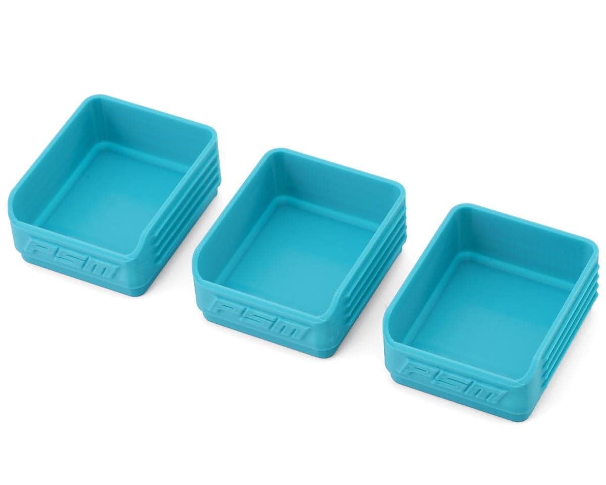 PSM 3D Printed Sorting Boxes (Aqua) (3) (61x51x25mm)