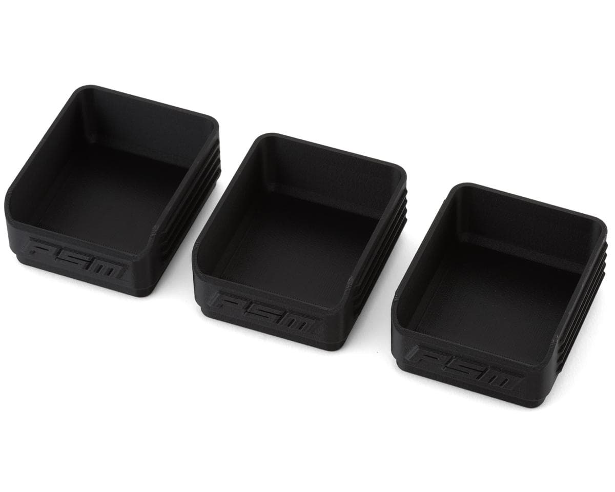 PSM 3D Printed Sorting Boxes (Black) (3) (61x51x25mm)