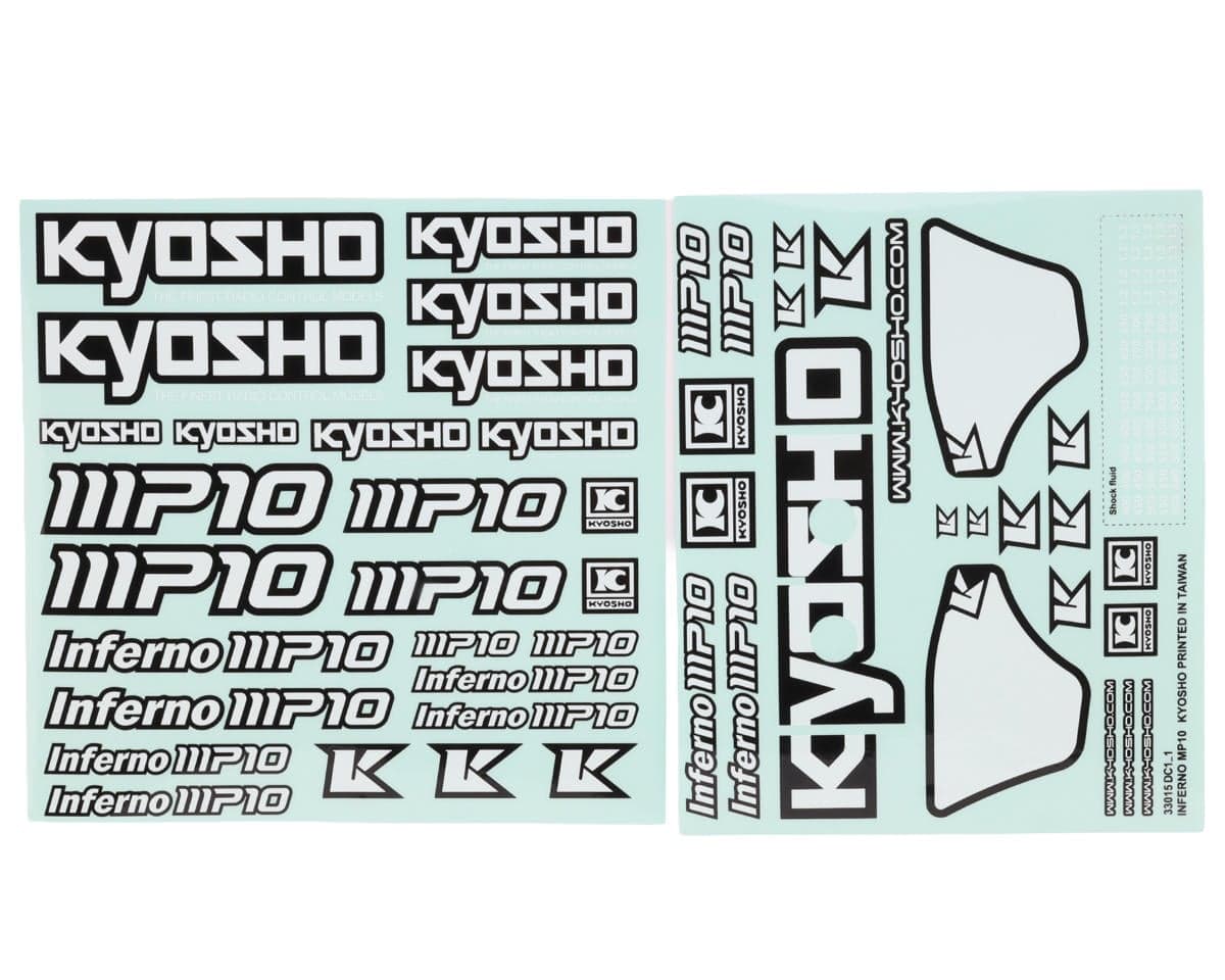 Kyosho MP10 Decals Sheet